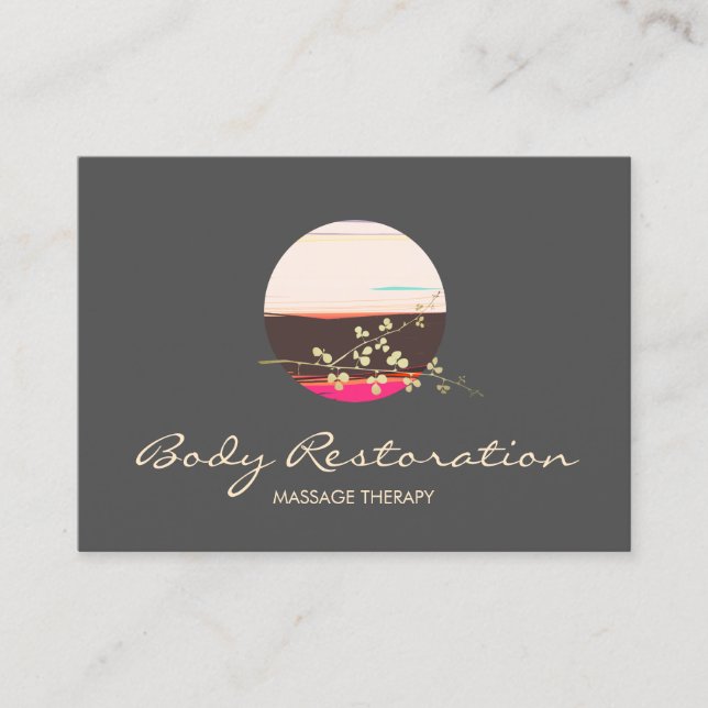 Carte De Visite Thérapeute holistique de la santé et du bien-être (Devant)