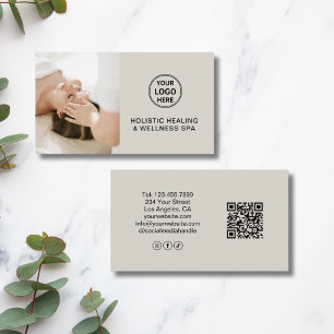 Carte De Visite Thérapeute Holistique Professionnel en Code QR