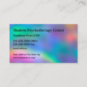 Carte De Visite Thérapeute moderne en psychothérapie Conseiller en