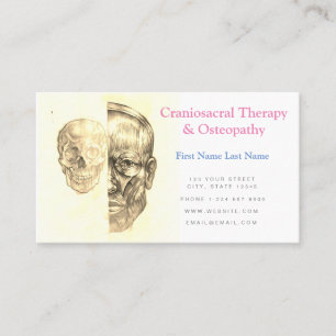 Carte de visite thérapie craniosacrale et ostéopat