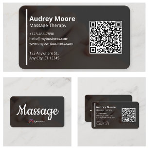 Carte De Visite Thérapie de Massage