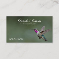 Thérapie de massage des colibris verts paisible