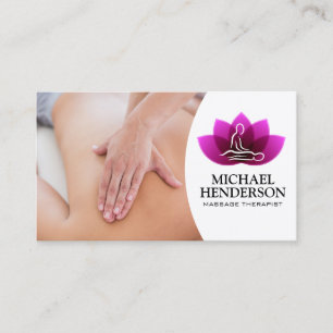 Carte De Visite Thérapie de Massage   Professionnel
