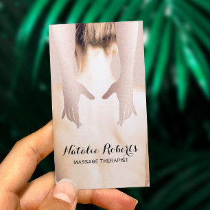Carte De Visite Thérapie de massage Soins du corps Chiropracteur 