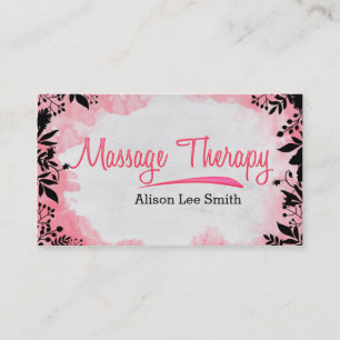 Carte De Visite Thérapie de massage - Thérapeute de massage