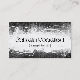 Carte De Visite Thérapie grunge extrême de massage
