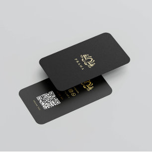 Carte De Visite Thérapie Spa moderne Gold Lotus