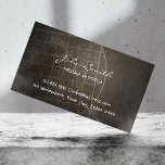 Carte De Visite Thérapiste de massage Chiropractor Vintage<br><div class="desc">Cartes de visite de massage de texture à écaillettes foncées.</div>