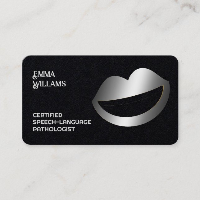 Carte De Visite Thérapiste du langage vocal (Devant)