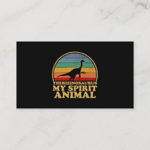 Carte De Visite Therizinosaurus Est Mon Esprit Animal Dinosaure Am