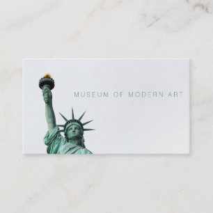 Carte De Visite Thin Liberty Museum Simple Centre Avant et arrière