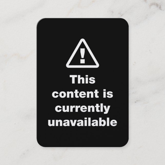 Carte De Visite ⚠ This Content Is Currently Unavailable (Devant)