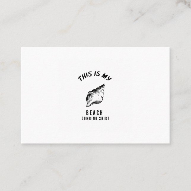 Carte De Visite This is my beach combing shirt (Devant)