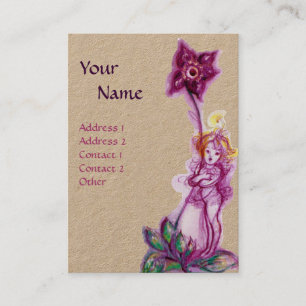 Carte De Visite THUMBELINA MONOGRAM violet Ultra violet Kraft