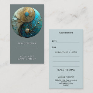 Carte De Visite Tides of Balance Yin Yang Design