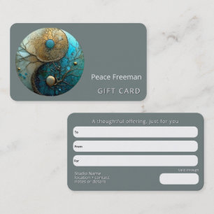 Carte De Visite Tides of Balance Yin Yang Design