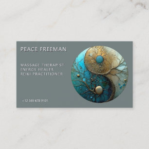 Carte De Visite Tides of Balance Yin Yang Design