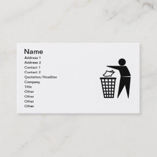 Carte de visite Tidy Man