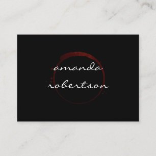 Carte De Visite Tige Vin Luxe