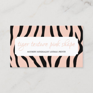 Carte De Visite Tigre Saupoudrer Texture Forme Beige Cadre