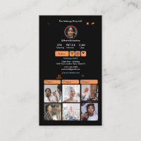 TikTok Orange Social Media Code QR