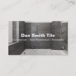 Carte De Visite Tile business card