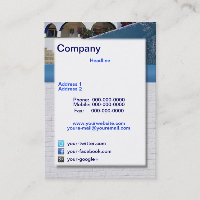 Carte de visite Time Share (Devant)