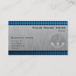 Carte De Visite Tir de sport ; Métal-regard