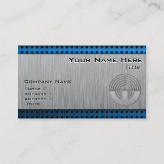 Carte De Visite Tir de sport ; Métal-regard