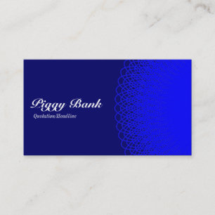 Carte De Visite Tirelire - Nuances de bleu