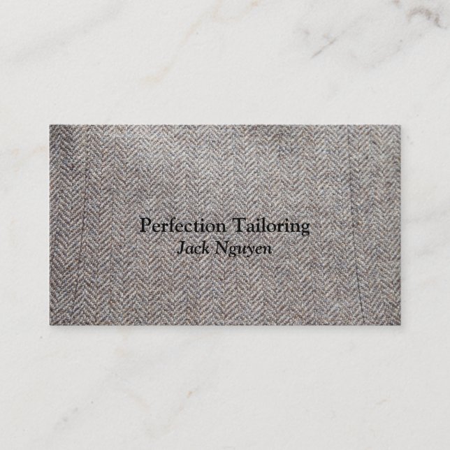 Carte De Visite Tissu à tweets Brown (Devant)