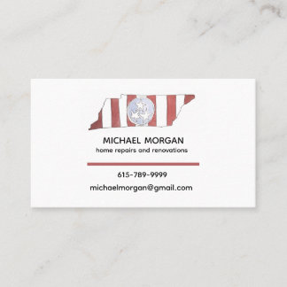 Carte De Visite TN state flag business cards