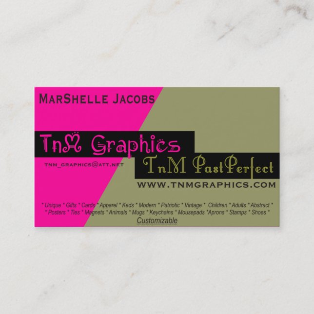 Carte De Visite tnmgraphicsnewbuscard (Devant)