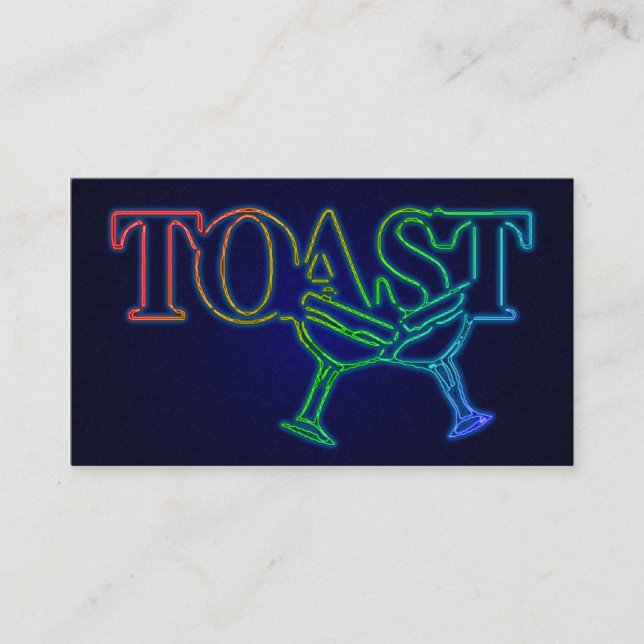 Carte De Visite toast : salon électro (Devant)