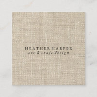 Carte de visite - toile