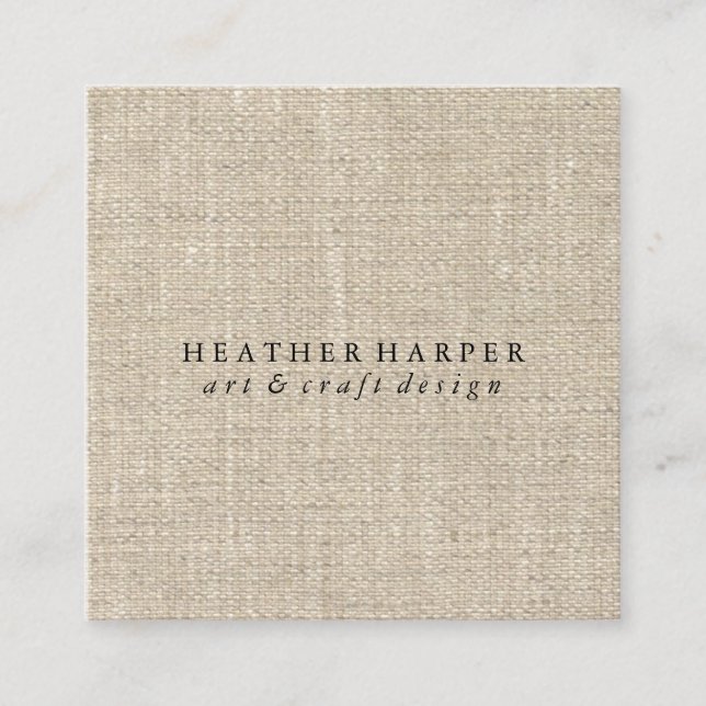 Carte de visite - toile (Devant)