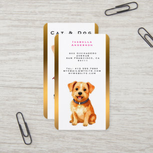 Carte De Visite Toilettage Animal De Compagnie Personnalisé Collec