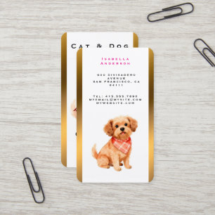 Carte De Visite Toilettage Animalier Collection Luxe Personnalisée