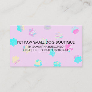 Carte De Visite Toilettage d'animaux de compagnie chats chiens pat