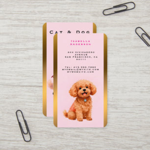 Carte De Visite Toilettage de Chien Collection Moderne Personnalis