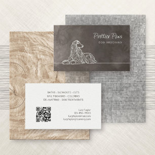 Carte De Visite Toilettage de chien Formateur Marche Assis