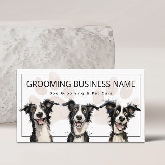 Carte De Visite Toilettage de chiens mignons & Soins pour animaux