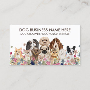Carte De Visite Toilettage pour animaux de compagnie Garde de chie