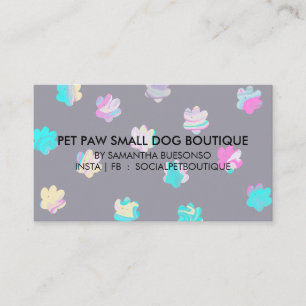 Carte De Visite Toilettage pour animaux de compagnie pension pour