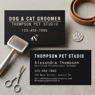 Carte De Visite Toiletteur pour Animaux de Luxe Moderne Profession