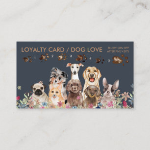 Carte De Visite Toiletteur pour chien Promesse Cadeau Fidélité Imp
