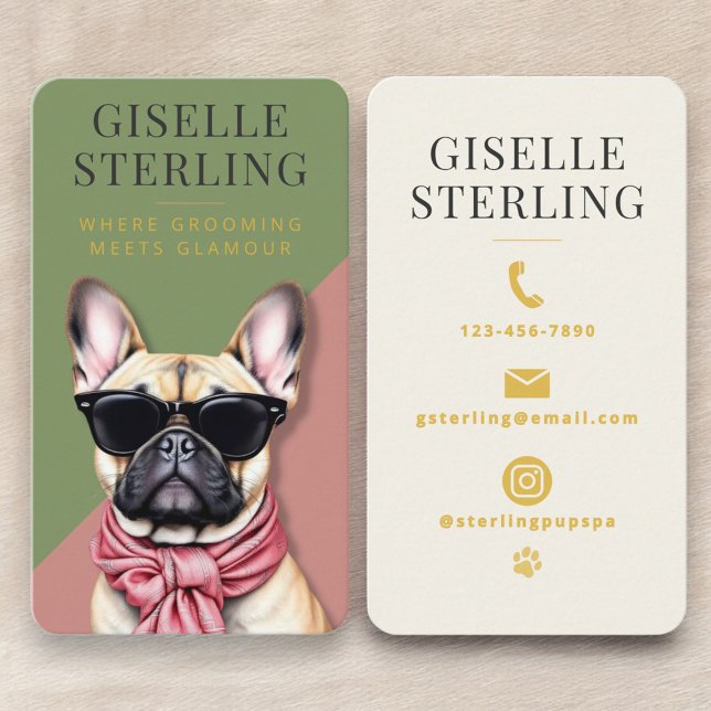 Carte De Visite Toiletteur pour chiens (Créateur téléchargé)