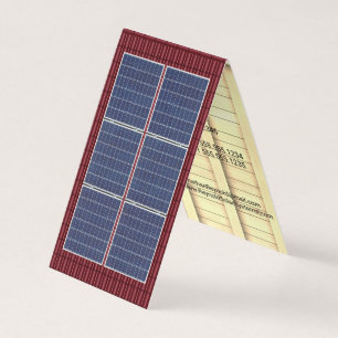 Carte De Visite Toit à quatre côtés toit solaire toit rouge