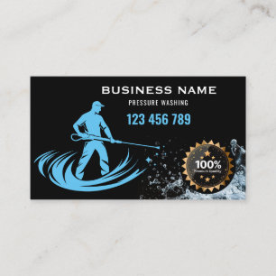 Carte De Visite Toit de lavage à pression professionnel