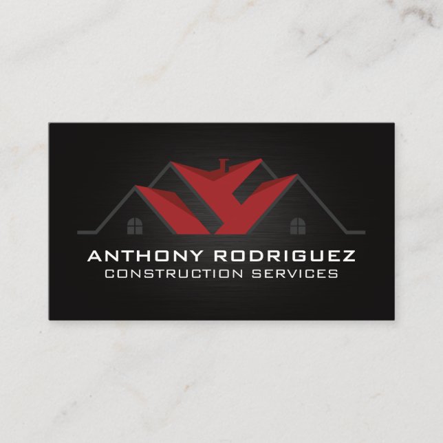 Carte De Visite Toit | Immobilier | Résidentiel (Devant)